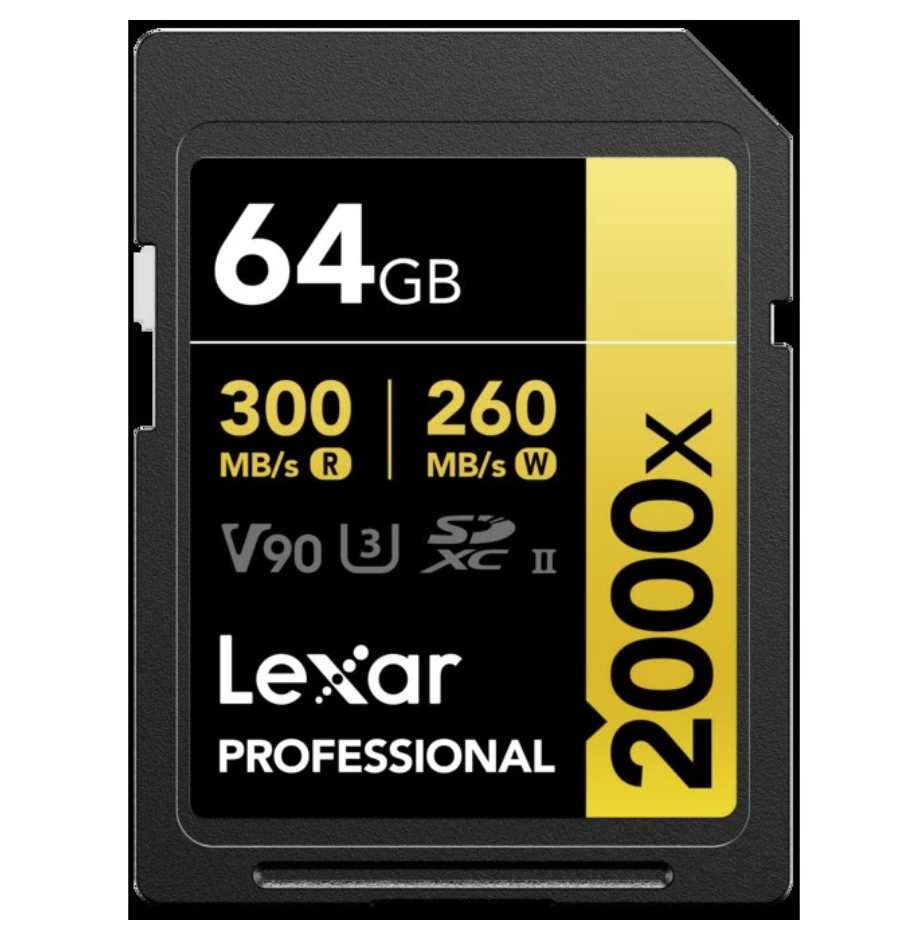 LEXAR/SANDISK 64gb V90 UHS II